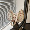 Women's Fashion Shoulder Bag, Strawberry Pattern Handbag with Fixed Strap, Lightweight, Zip Closure