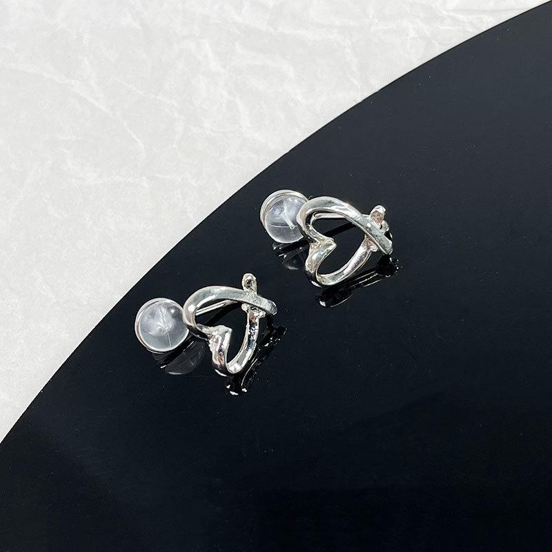 Korean Style Retro Pearl Ear Clip for Women - Mosquito Coil Holder, No Piercing, High-End, Fashionable and Versatile Luxury Earrings