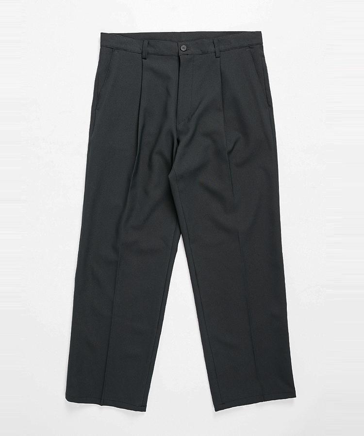 Seuteulaikeu Elegant Pintuck Trousers (Charcoal)