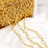 Wholesale 18K Gold Plated Bulk Metal Chains For Earring Necklace Accessories High Quality Jewelry Chains DIY Jewelry Findings