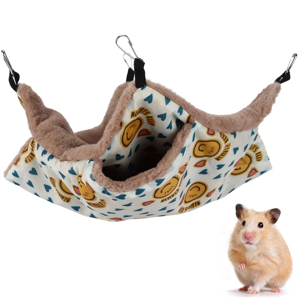 Small Pet Hanging Hammock Bunkbed Warm Pet Bed for Hamsters Mice White Rats and Other Small Pets