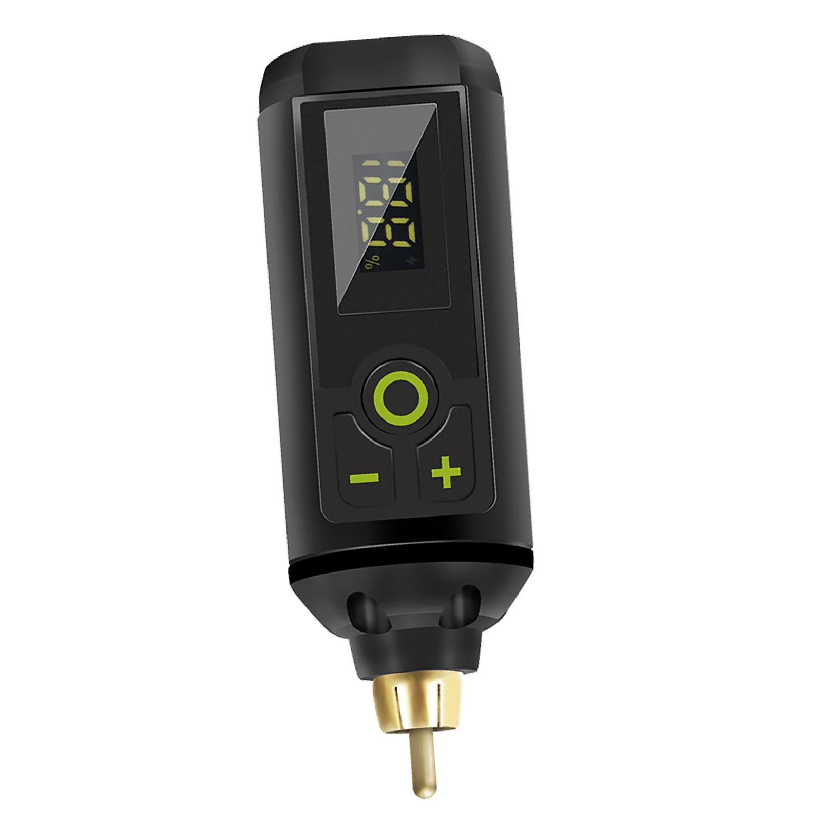 

Беспроводной блок питания для татуировок, перезаряжаемый светодиодный дисплей, интерфейс RCA, профессиональная ручка для татуировок