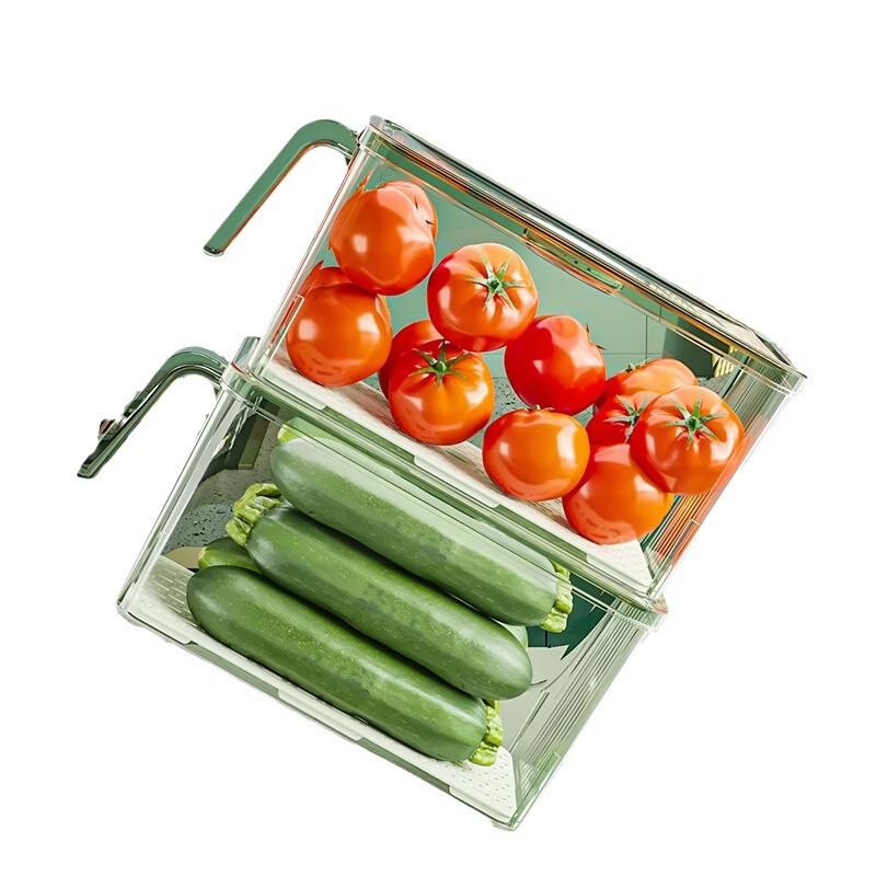 Refrigerator Storage Box with Handle