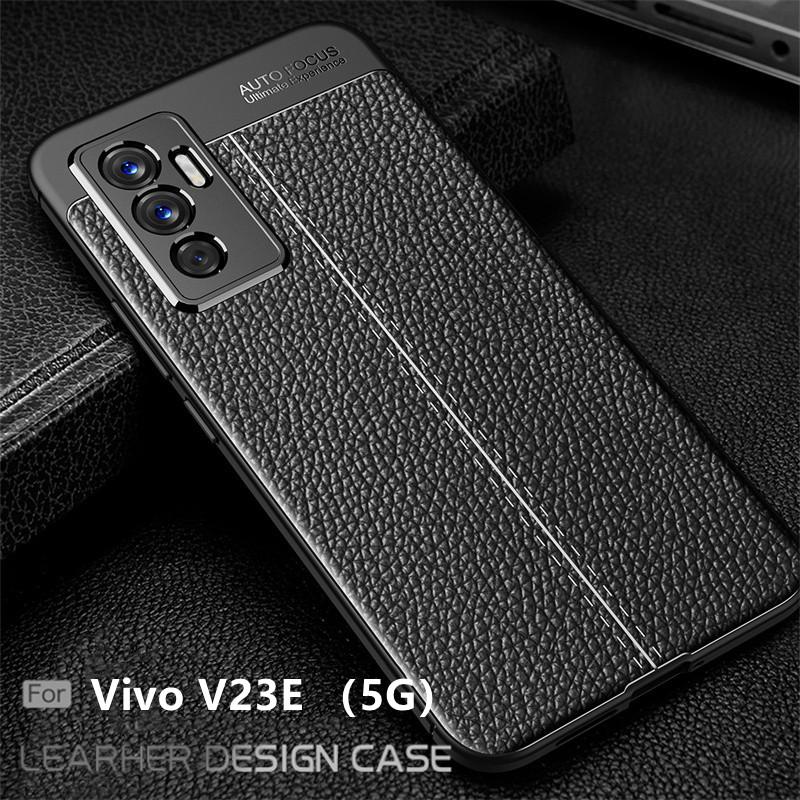 For Cover Vivo V23E Case For Vivo V23E Capas Shockproof Armor Phone Bumper Soft TPU Leather For Fundas Vivo V23E V 23 5G Cover