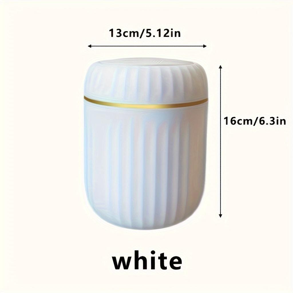 Mini Desktop Trash Can with Lid Garbage Waste Bin Organizer Bedroom Office Desk Storage Box Made Durable Plastic Home Supplies