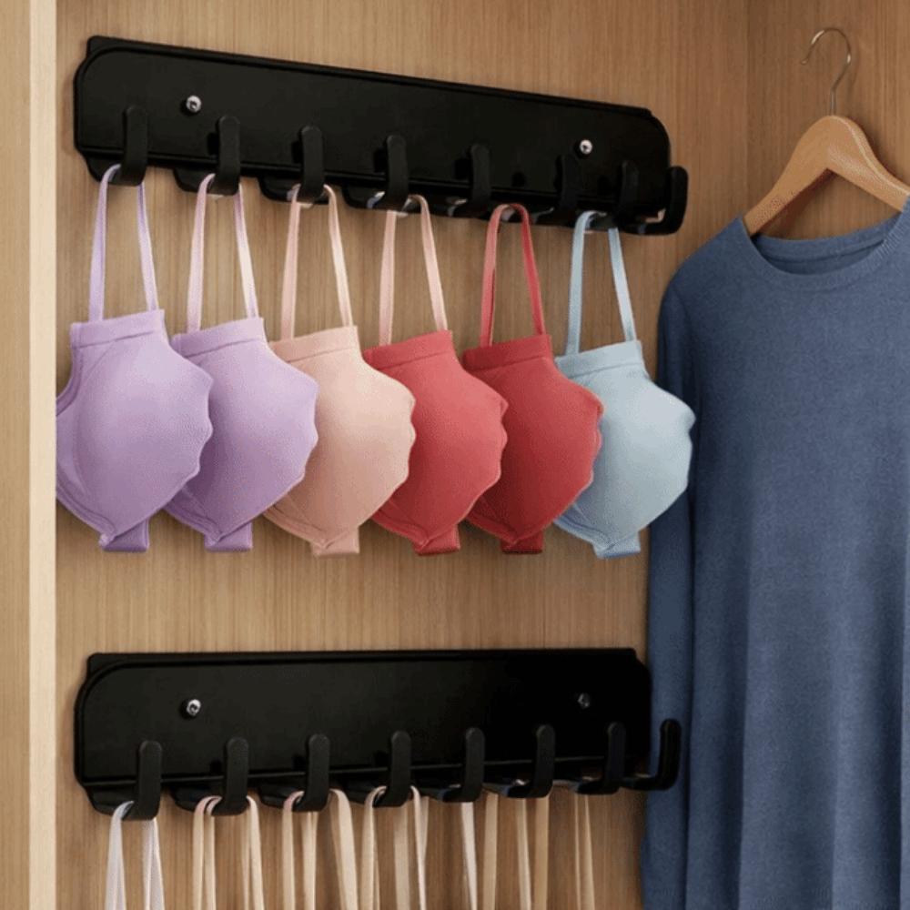 Pull-out Underwear Storage Hanger Wall-mounted Clothes Drying Rack Wardrobe Organizer Jewelry