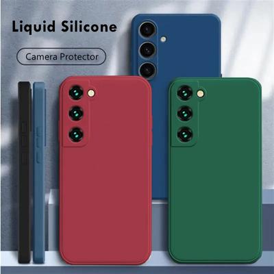 A55 A35 A15 A05S Hülle Luxus Matte Flüssigsilikon Weiche Handyhüllen für Samsung Galaxy S24 S23 Ultra Plus FE A05 A05S A15 A35 A55 5G Stoßfeste Abdeckung