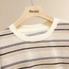 Women's Striped Long Sleeve Round Neck T-shirt