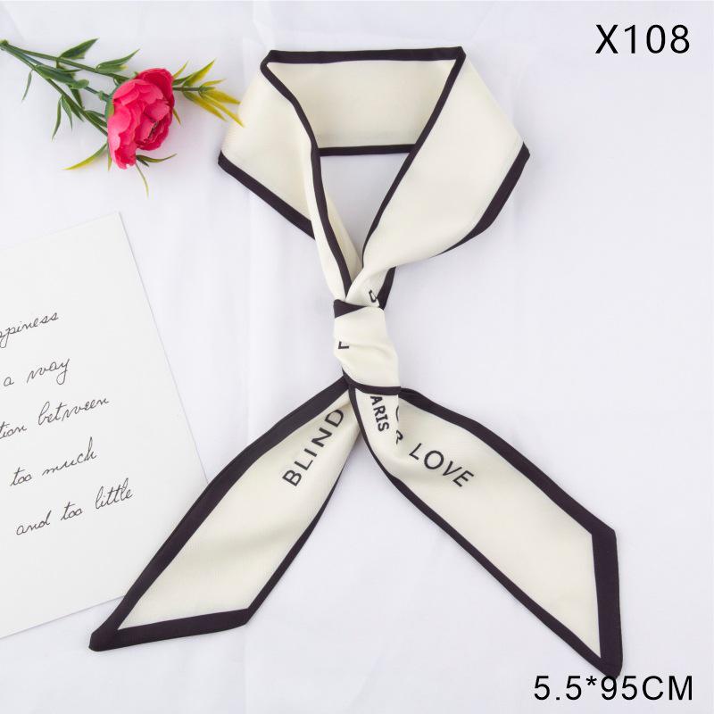 Versatile Vintage Silk Scarf: Hair Tie, Headband, Bag Accessory