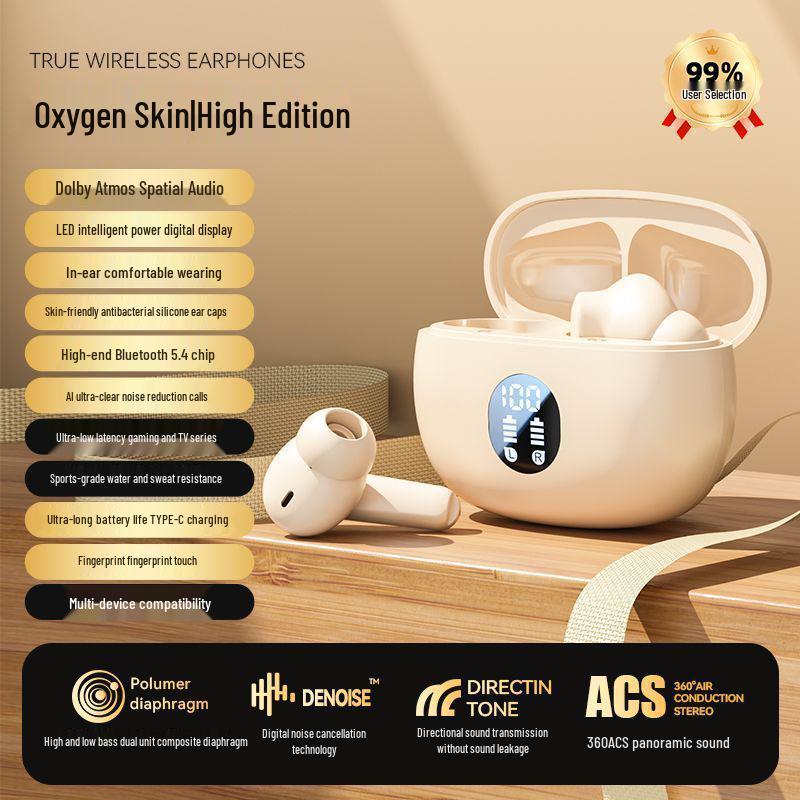 2025 Wireless Noise-Cancelling In-Ear Sports Bluetooth Headphones with High Sound Quality