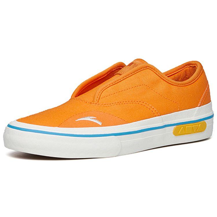 Anta Aohang Canvas All-Terrain Slip-On Outdoor Non-Slip Wear-Resistant Lightweight Low-Top Skate Shoes Women sneaker Sunset-Orange 122228017-11