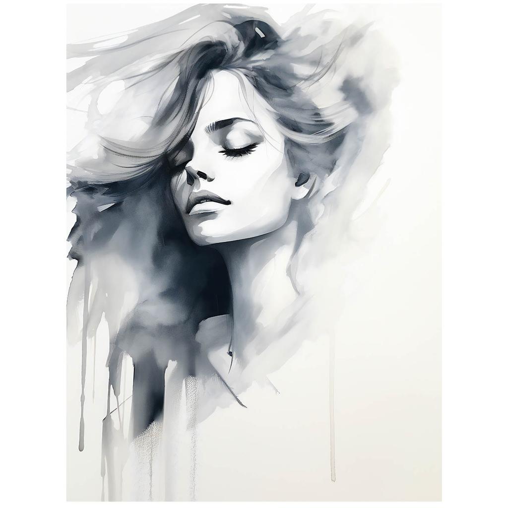 Geheimnisvolle Gestalt Geheimnisvolle Gestalt, 50X70 Cm, Ohne Rahmen, Premium-Leinwand auf Keilrahmen