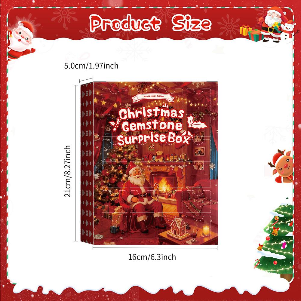 Gem-Stone Advents Calendar Natural Crystal-Ore Science Educational Mineral 24 Days Exploration Discovery Understanding Journey