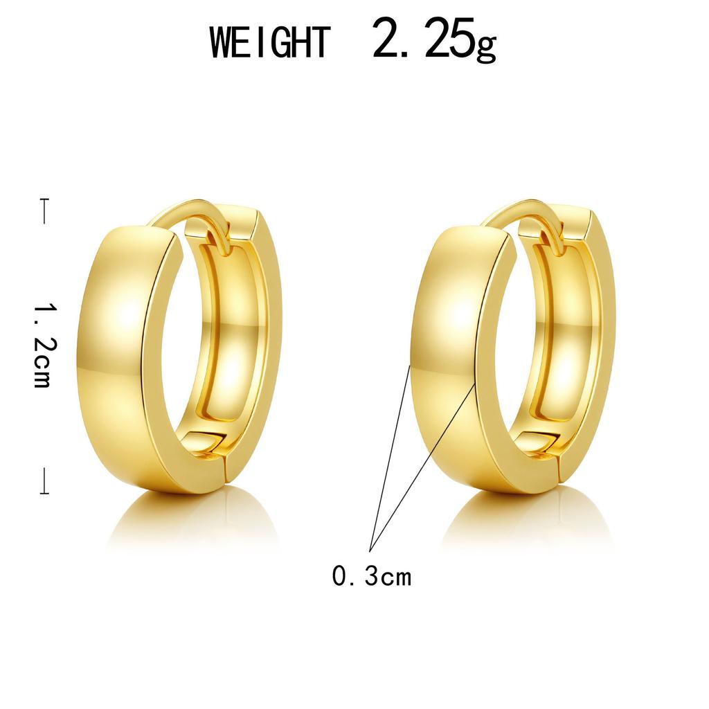 Gold Copper Earrings, Fashionable Light Luxury Green Zircon Combination Earrings And Earrings.