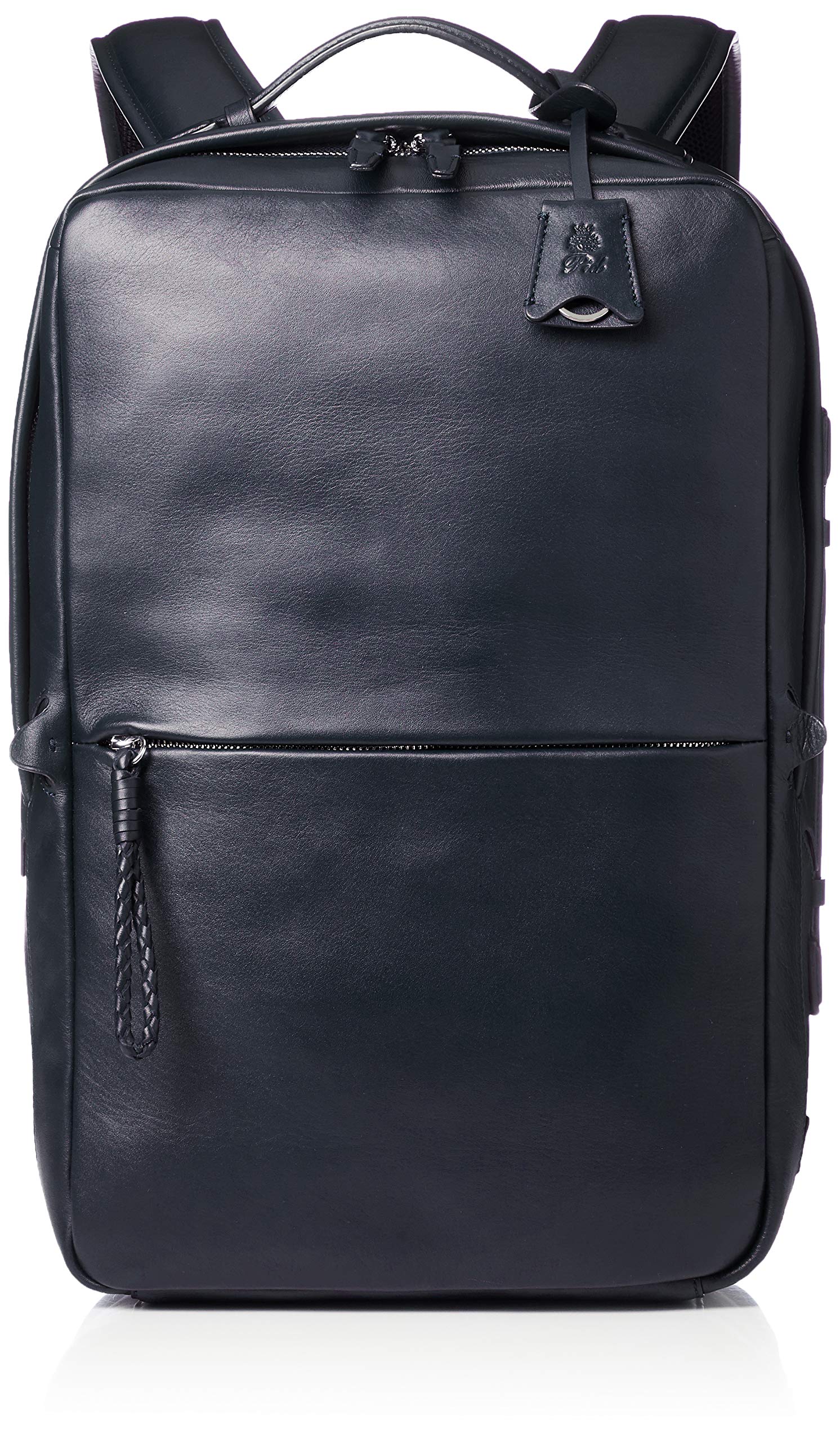 

P.I.D. Water-Repellent Leather Backpack PAZ102, 2-Way, Water-Repellent, Carry-On, Navy