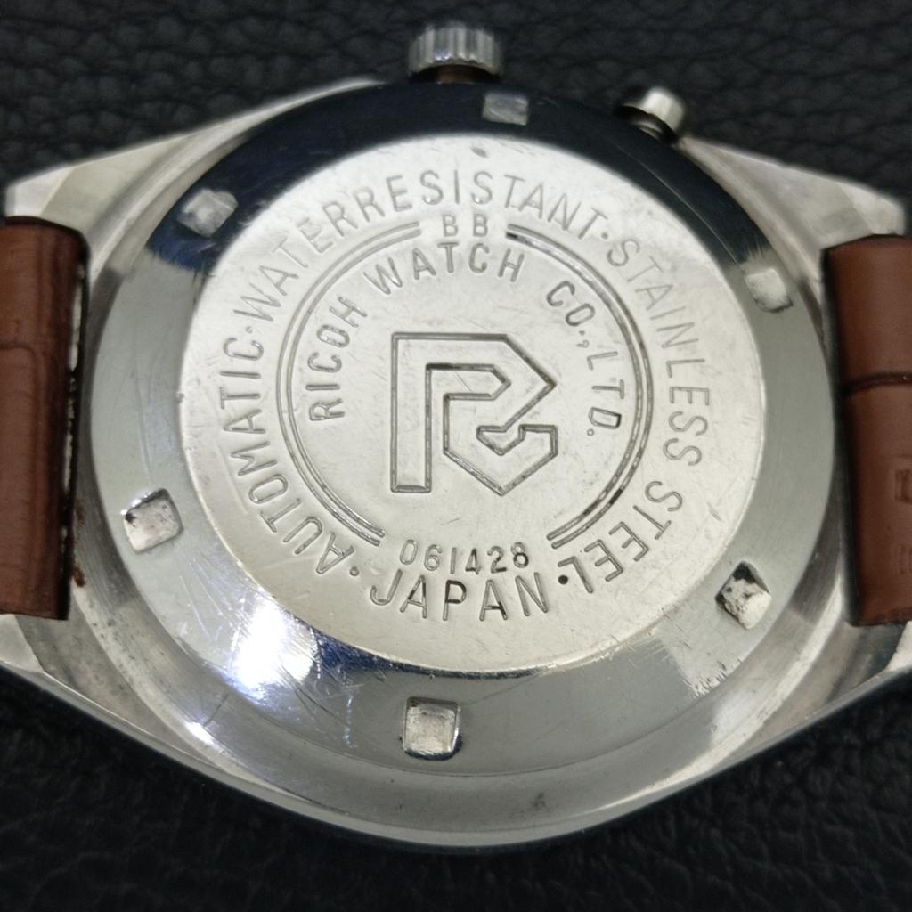 AUTOMATIC VINTAGE RICOH R31 JAPAN MENS YELLOW COLOR DIAL WATCH A707689-1