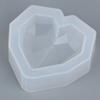1Pcs 3D Love Heart Design Silicone Cake Mold Diamond Soap Moulds Decorating Tool