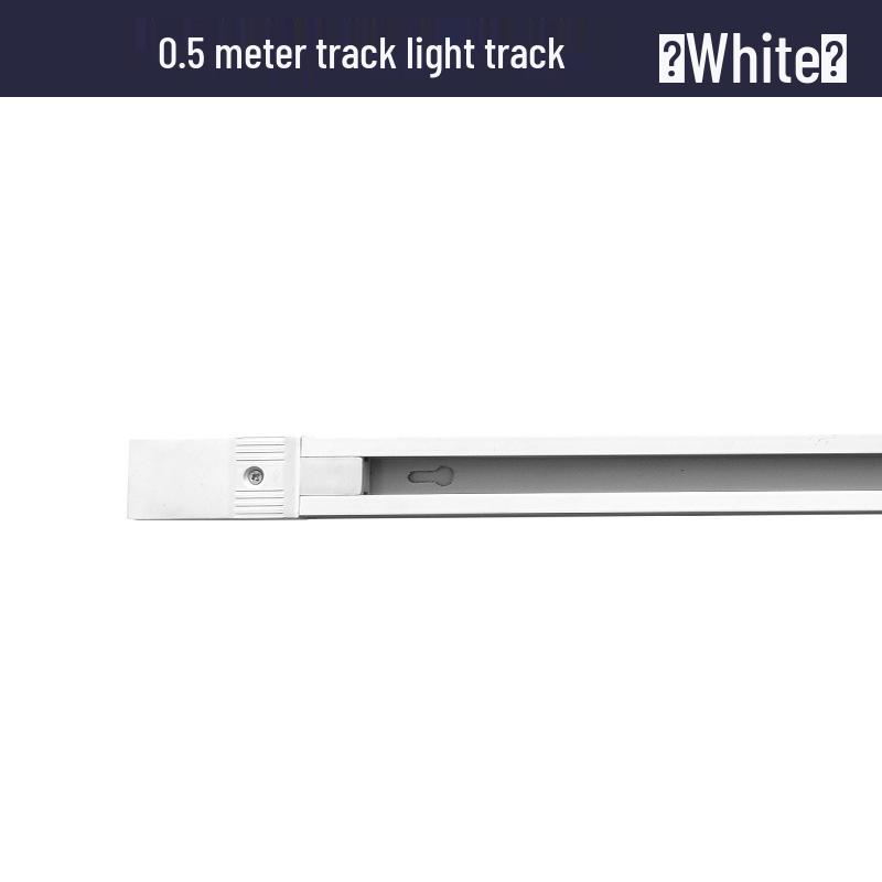 LED Spotlight Track Light Set with 1m & 0.5m Thickened Track and Connector Adapter