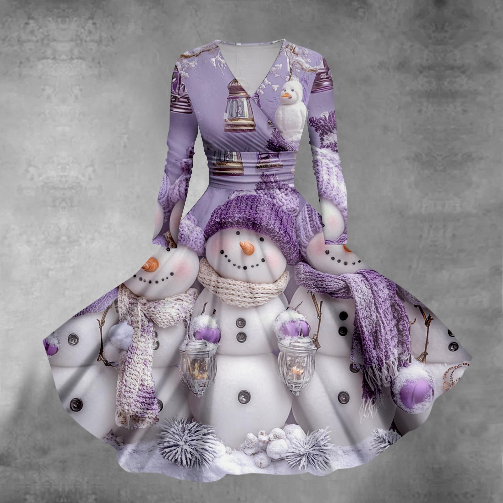 Женское повседневное и модное сексуальное платье с v-образным вырезом и длинными рукавами — фото 10