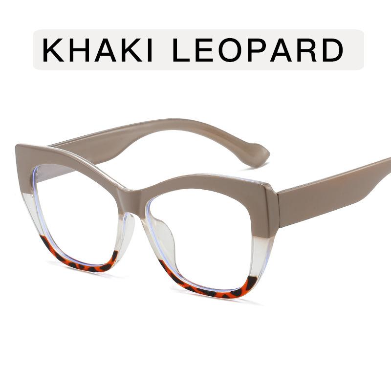 Retro Luxury Anti Blue Light Glasses Big Frame Cat Eye Eyeglasses Men Women Computer Blue Light Blocking Reading Eyeglasses