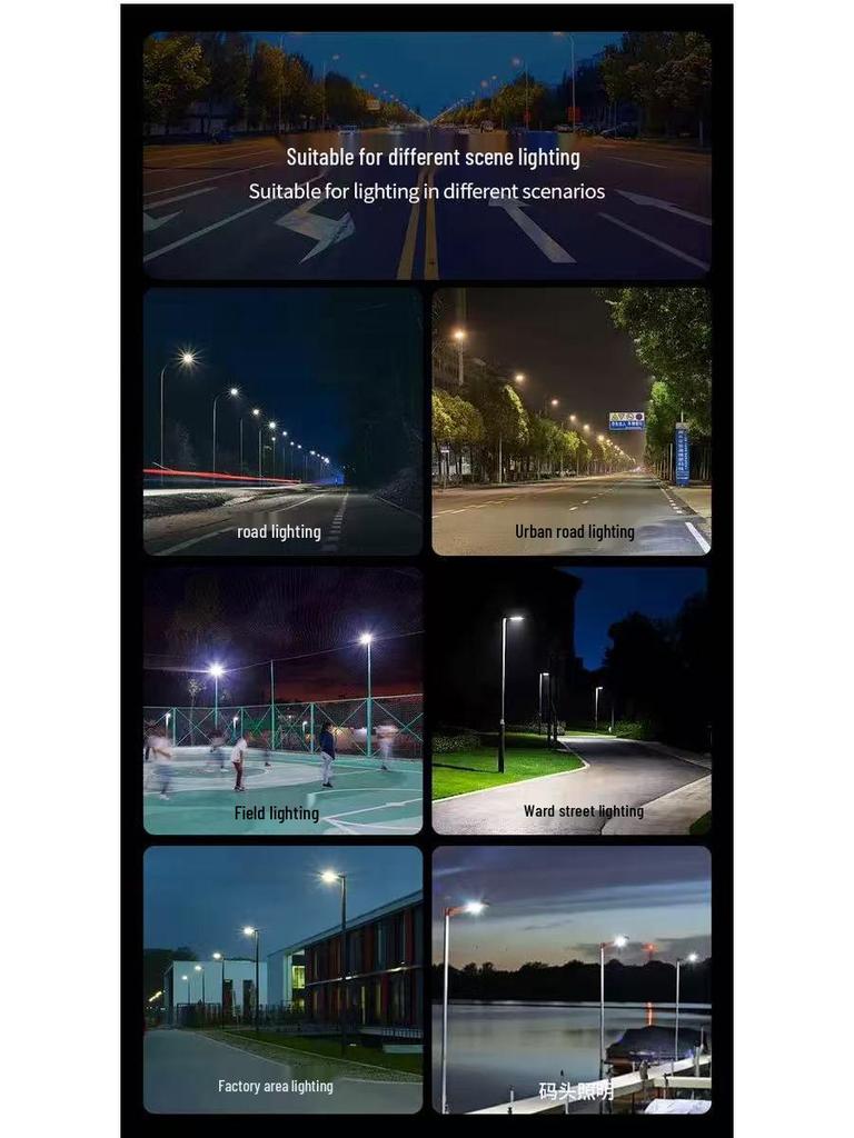 Super Bright Waterproof LED Street Light - 50W/100W/200W for Roads, Courtyards, and Stadiums