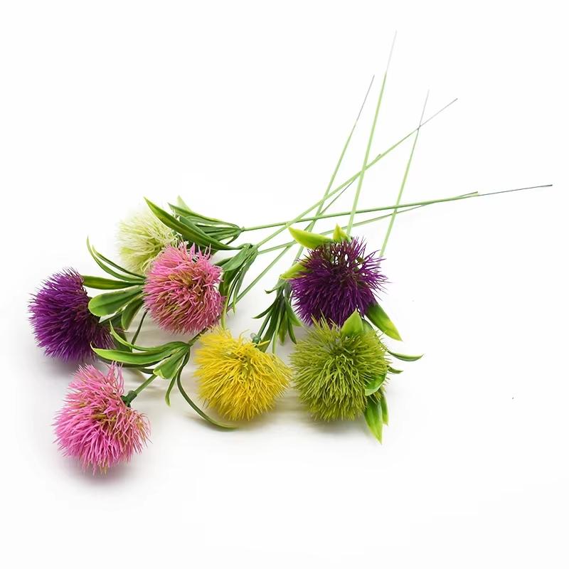 10pcs Artificial Plants Plastic Dandelion Home Room Decora Accessories Valentine's Wedding Wreath brial bouquet Flower Diy GIfts