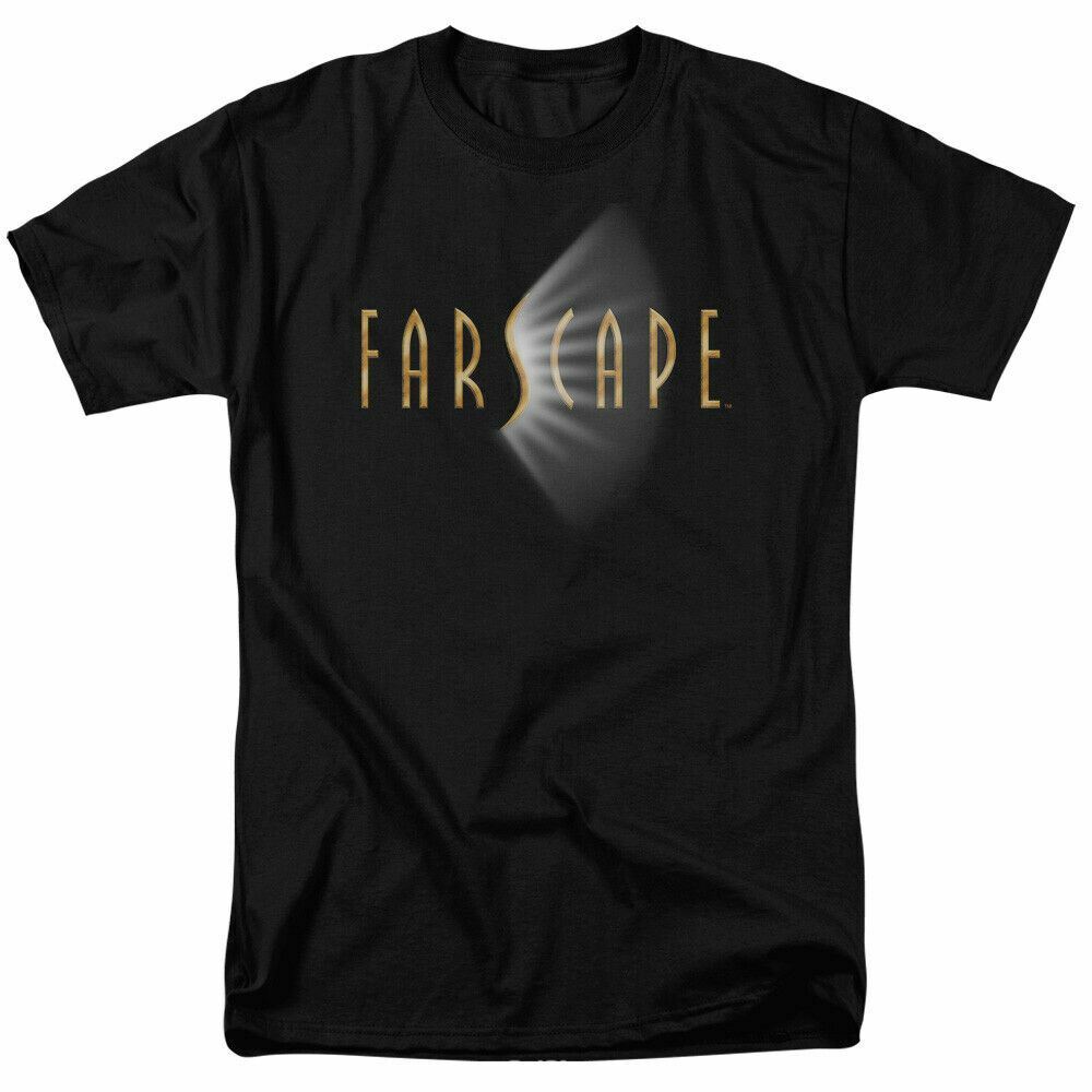 26 Farscape Logo T Shirt Licensed Sci-Fi Alien TV Show Classic Adult Tee New Black Unisex T-Shirt