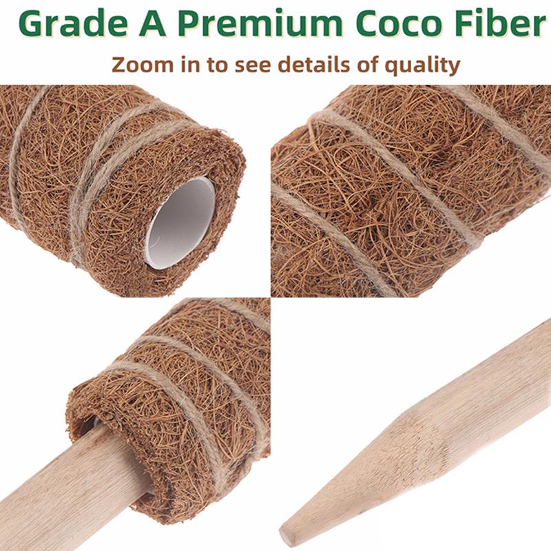 Stackable Potted Plant Climbing Coconut Sticks Vine Support Expansion Houseplant Gardening Supplies Multipurpose Gardening