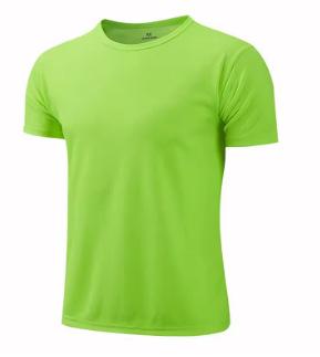 Quick-drying crew neck sports T-shirt gym fitness shirt training running T-shirt men's breathable sportswear