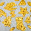 DIY Gold Foil Art Relief Christmas Decorations Gold Silver Decorative Pendant Combination Tin Foil Paper Craft Sewing Tool Set