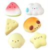 Watermelon Piece Squeeze Toy Stress Relief Cloud Chick Bread Dog Star Cheese Pinch Sensory Toy Soft Stress Ball Calming Fidget Toy