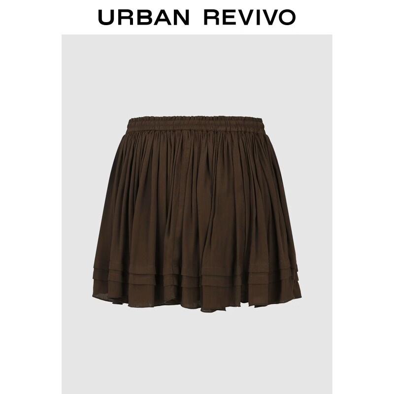 UR 2026 Women's Drawstring Elastic Waist Ultra Short Skirt