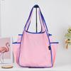 Handbag Foldable Large Capacity Tote Bag Washable Reusable Shopping Bag Casual Style Shoulder Bag for Household