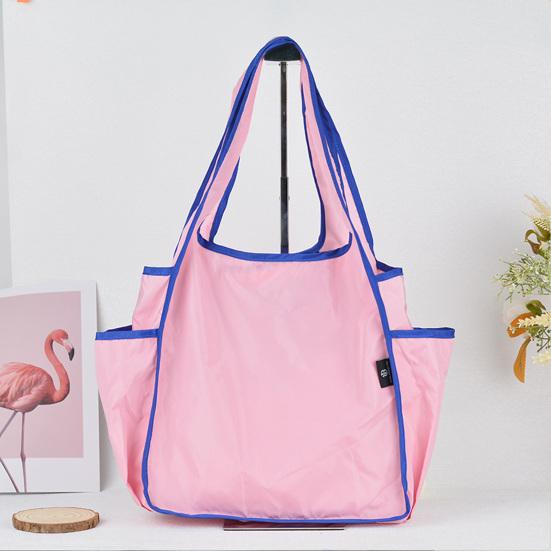 Handbag Foldable Large Capacity Tote Bag Washable Reusable Shopping Bag Casual Style Shoulder Bag for Household