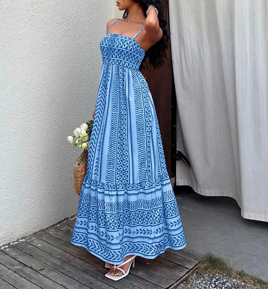 European and American summer new tube top dress slim dress XS