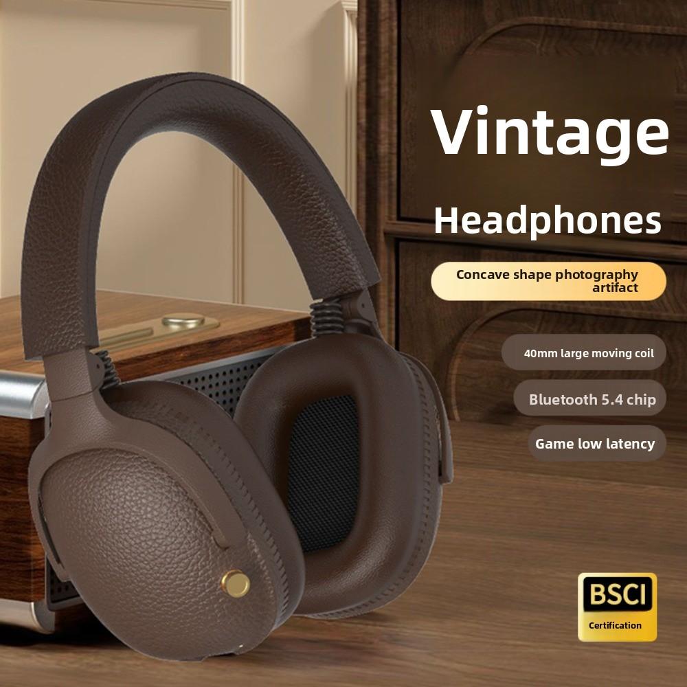 Retro Style M19 Headset Wireless Headset Bluetooth 5.4 Mobile Phone