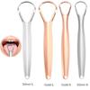 Stainless Steel Tongue Scraper Cleaner Fresh Breath Cleaning Coated Tongue Oral Hygiene Care Tools