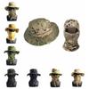 Sunscreen Balaclava Boonie Hat Wide Brim Sun Hat Durable Fishing Cap Full Face Mask Set  Outdoor