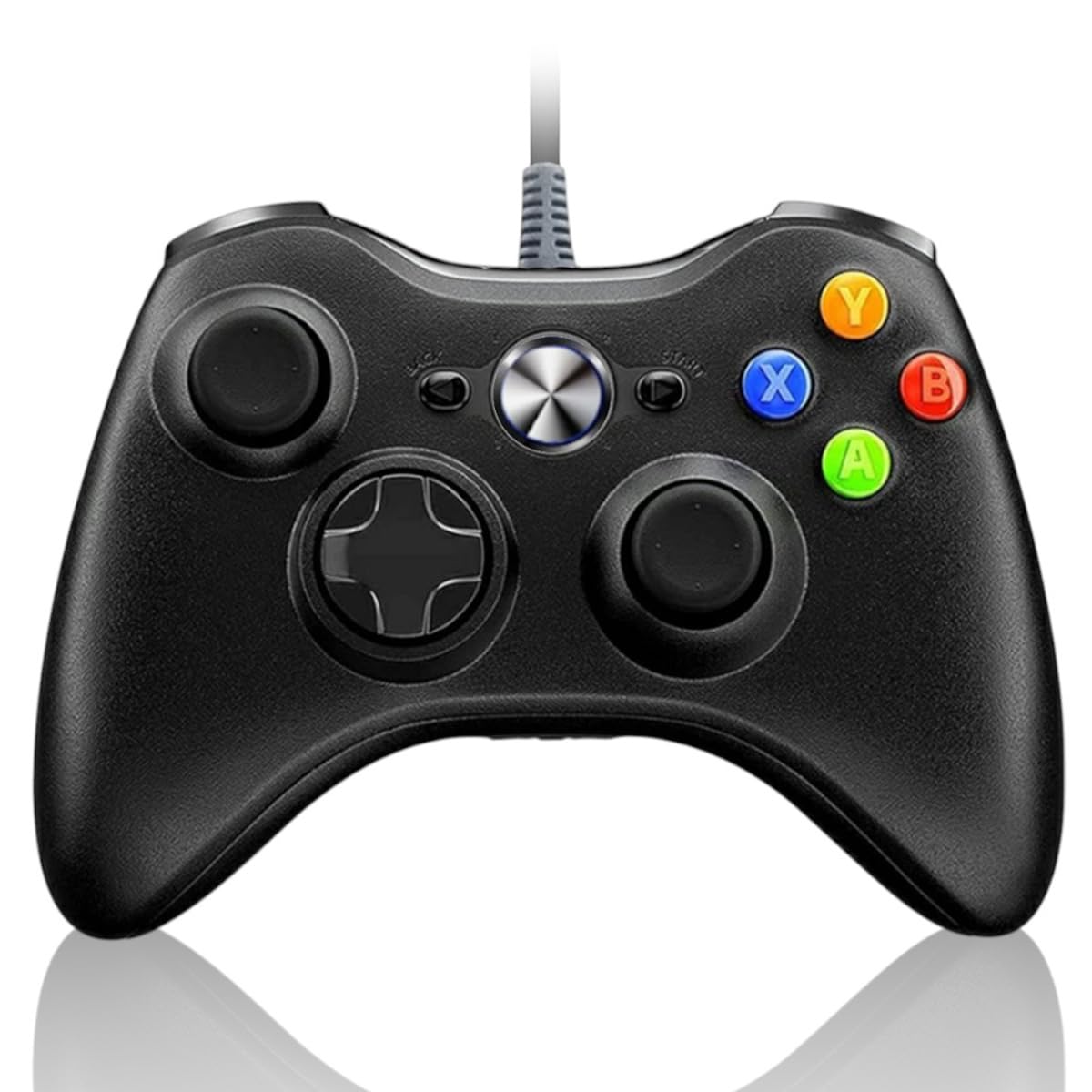 

K&SGAMER Xbox-Style Controller, Gamepad, USB Controller, Steam PC Compatible (Carbon Black)