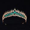 Luxury Zinc Zinc Alloy Princess Crown Elegant Rhinestone Diadem Baroque Queen Tiaras  Stage Performances