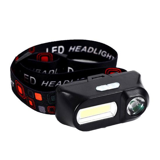 USB Charging Outdoor Night Fishing Camping Waterproof COB LED Headlight Lamp