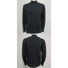 Men's Slim Fit Zip Half Turtleneck Long Sleeve Cable Knit Pullover Sweater Plus Size.