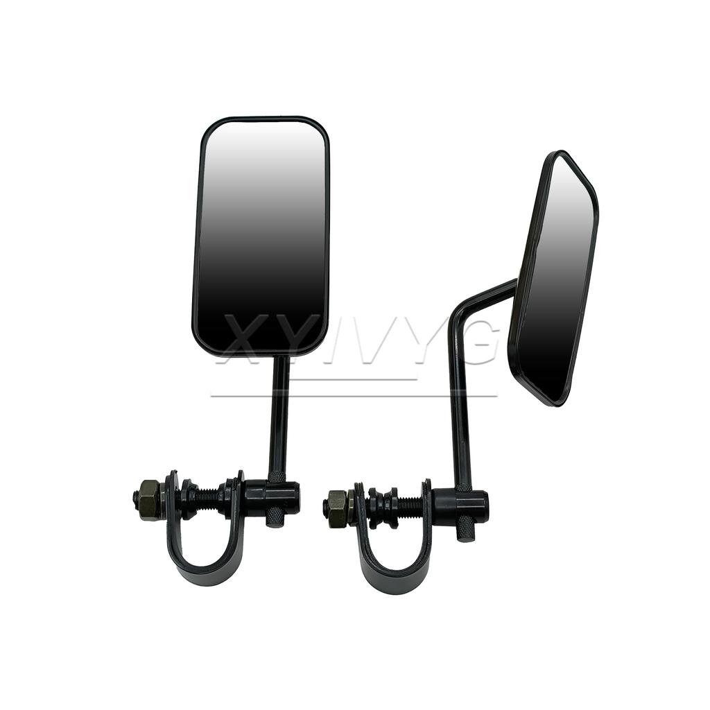 2pcs Universal Black Motorcycle Side Mirrors with Clamp Fit For 22-25mm Handlebar