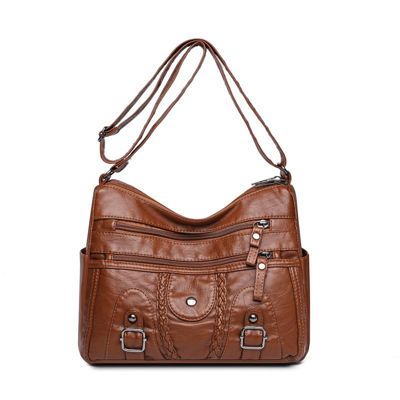 Women's Multi-Layer Large Capacity Lightweight Middle-Aged and Elderly Mother Bag Crossbody Bag