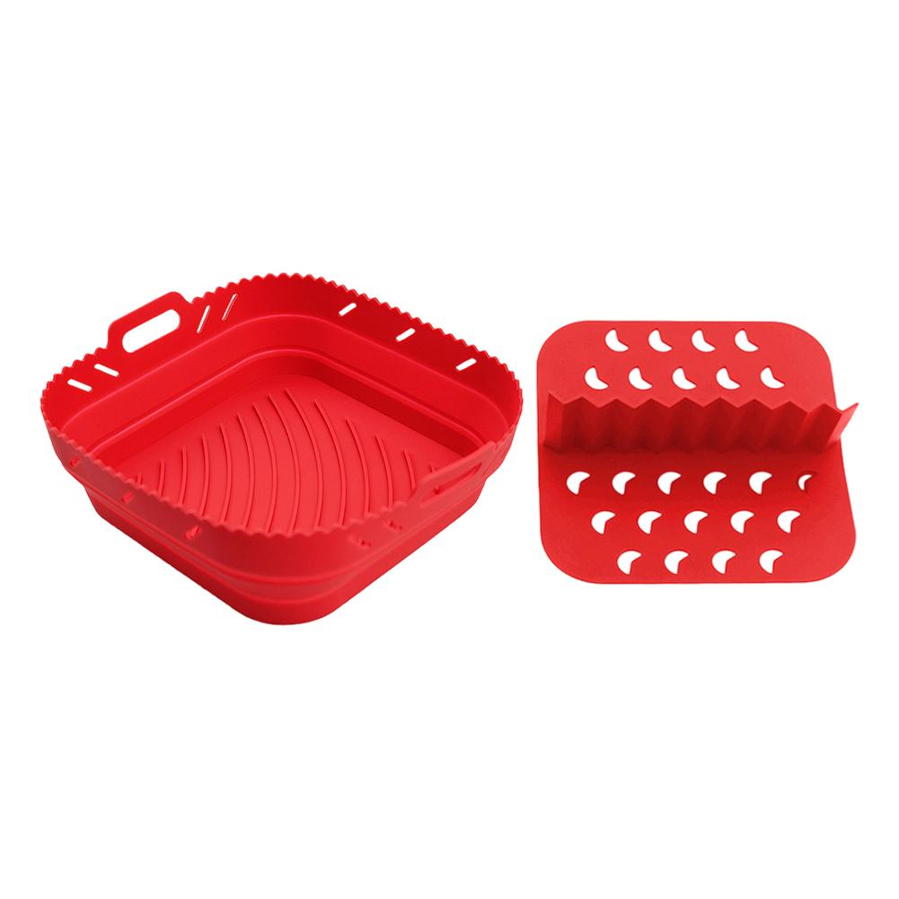 Divider Cooking Mat Foldable Baking Tray Silicone Air Fryer Mat