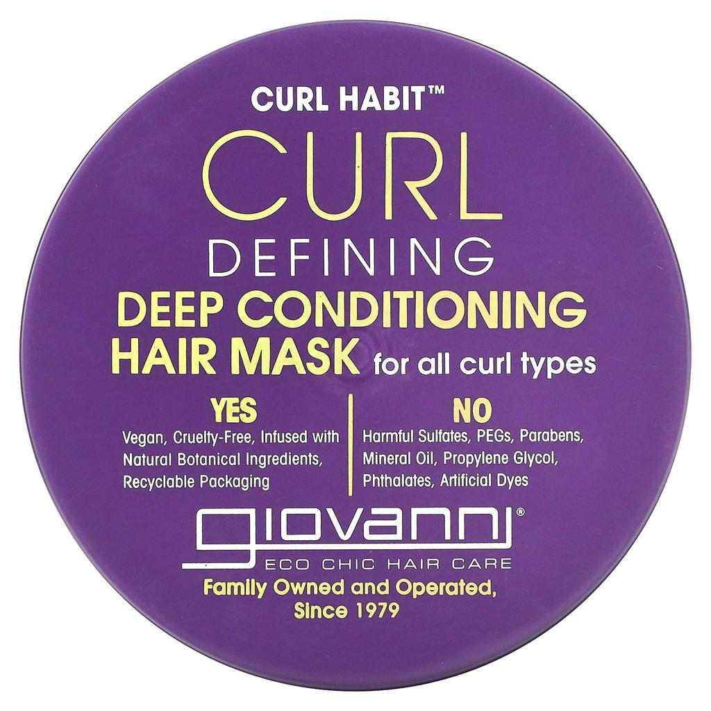 Curl Habit, Curl Defining Deep Conditioning Hair Mask, Suitable for All Curl Types, 295Ml(10Fl Oz)