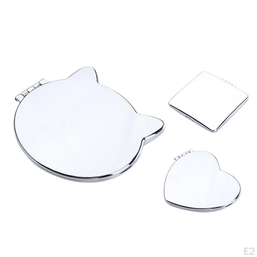 Niedlicher Kosmetikspiegel, schöne tragbare Schminkspiegel – quadratisch