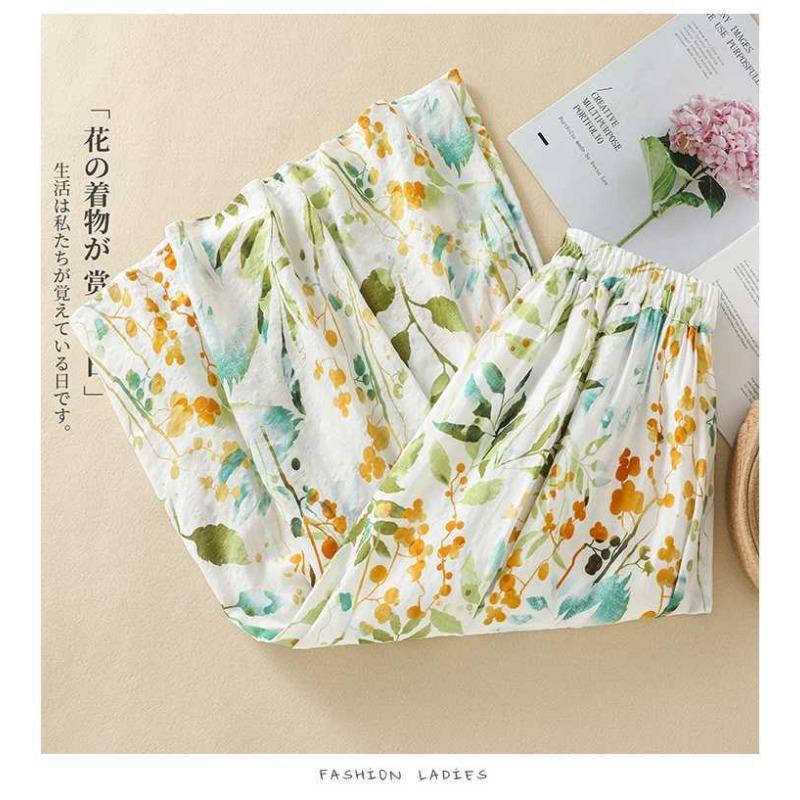 Summer A-Line Floral Big Hem Lined Half-body Skirt