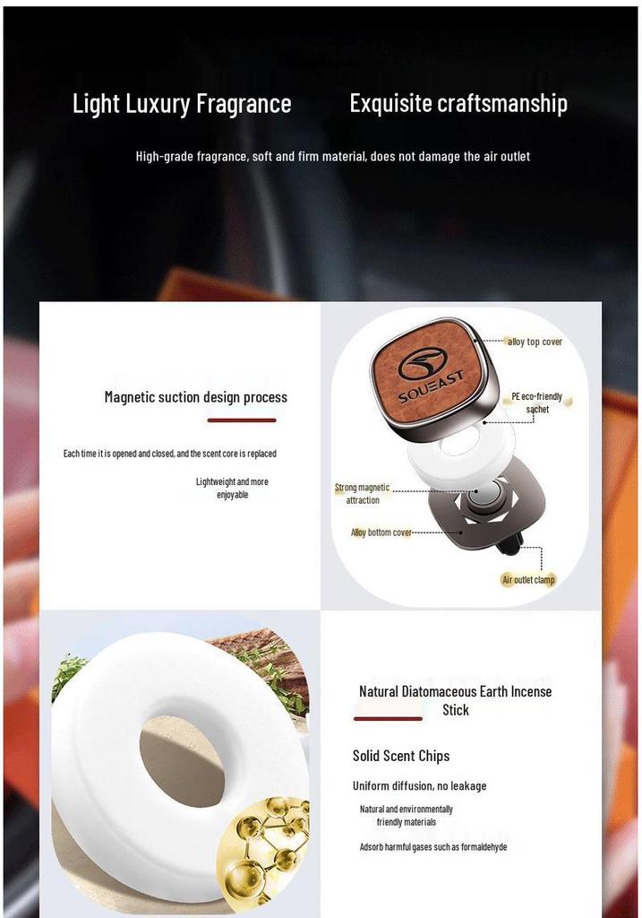 Southeast Air Vent Car Freshener: High-Grade, Long-Lasting, Light Fragrance