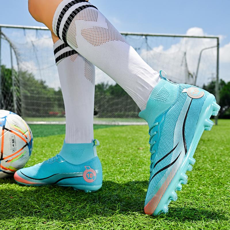 Herren Fußballschuhe Große Größe Ultraleichte Fußballschuhe Jungen Sneakers Rutschfeste AG/TF Fußballschuhe Stiefeletten Unisex